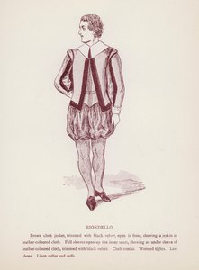 Shakespeares Taming of the Shrew: Biondello (litho) av English School