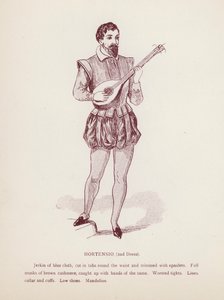 Shakespeares Taming of the Shrew: Hortensia, 2nd Dress (bilder) av English School