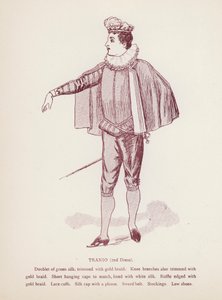 Shakespeares Taming of the Shrew: Tranio, 2nd Dress (litho) av English School