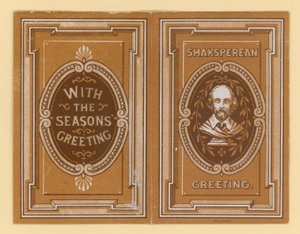 Shakespearesk gratulasjonskort av English School