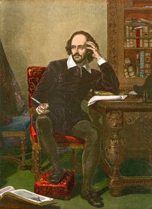 Shakespeare (farget gravering) av English School