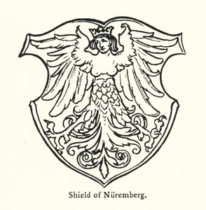Skjold fra Nürnberg (gravering) av English School