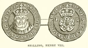 Shilling, Henry VIII av English School
