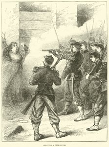 Skyting av en petroleuse, mai 1871 av English School