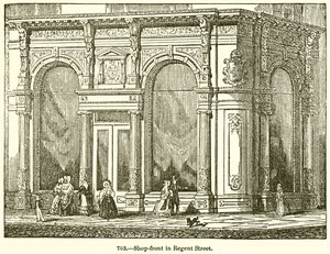 Butikkfront i Regent Street av English School