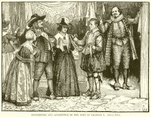 Butikkeier og lærling i Charles I's tid av English School