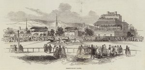 Shrewsbury Races (gravering) av English School