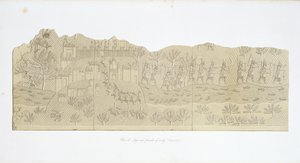 Siege and Plunder of a City, Koujunjik, plate 40 fra Nineveh and its Remains av Austen Henry Layard (1817-94) publisert 1849 av English School