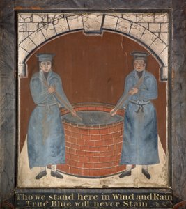 Skilt til "Blue Boys" Inn, sent på 1700-tallet av English School