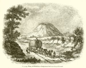 Silbury Hill, Wiltshire.--Formodet å være en kolossal Barrow av English School