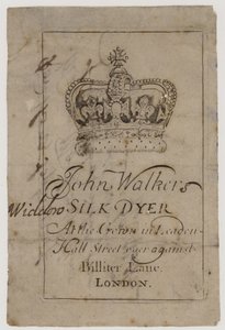 Silk Dyer, John Walker, byttekort av English School