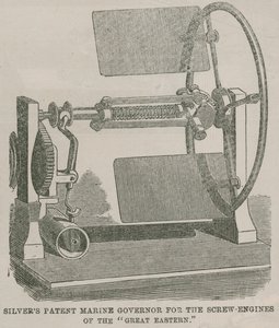 Silvers patent marine guvernør for skruemotorene til Great Eastern av English School