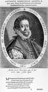 Sir Anthony Sherley (gravering) av English School