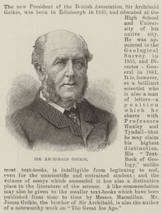 Sir Archibald Geikie (gravering) av English School
