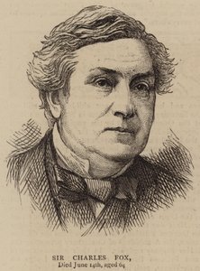 Sir Charles Fox (gravering) av English School