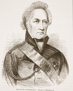 Sir David Ochterlony, illustrasjon fra Cassells Illustrated History of India av James Grant, pub. 1879 av English School