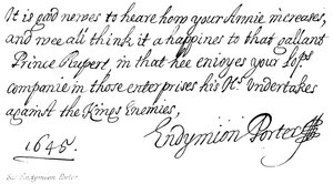 Sir Endymion Porter av English School