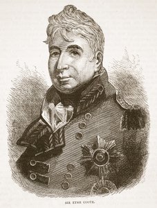 Sir Eyre Coote, illustrasjon fra Cassells Illustrated History of India av James Grant, pub. 1879 av English School