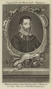 Sir Francis Drake av English School