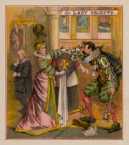 Sir Francis Drake And His Goblins (farge litho) av English School