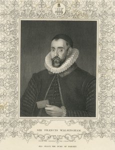 Sir Francis Walsingham (gravering) av English School