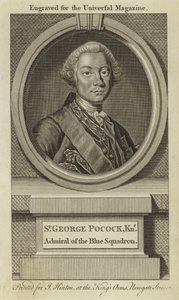 Sir George Pocock, ridder, admiral av den blå skvadronen av English School