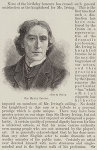 Sir Henry Irving (gravering) av English School