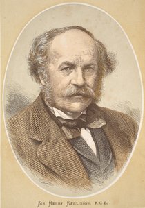 Sir Henry Rawlinson, illustrasjon fra The Pictorial Edition of the Life and Discoveries of David Livingstone av J. Ewing Richie, pub. av A. Fullarton & Co., 1876 av English School