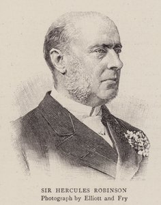 Sir Hercules Robinson (gravering) av English School