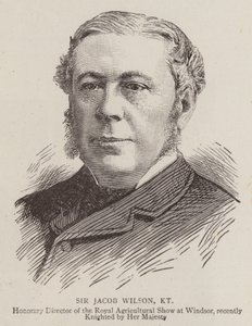 Sir Jacob Wilson, KT (gravering) av English School