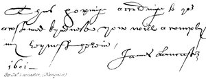 Sir Jas Lancaster, (navigatør) av English School