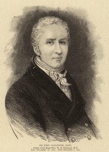 Sir John Gladstone, Bart (gravering) av English School