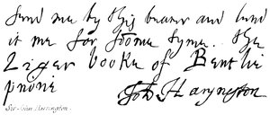 Sir John Harrington av English School