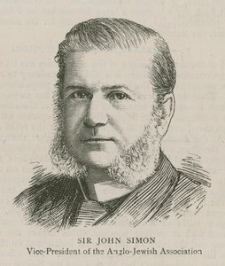 Sir John Simon, visepresident i Anglo-Jewish Association av English School
