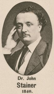 Sir John Stainer (gravyr) av English School