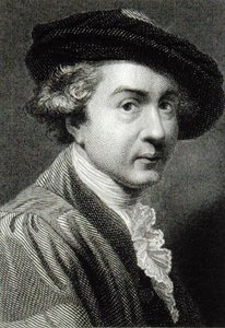 Sir Joshua Reynolds (1723-92) (gravering) av English School