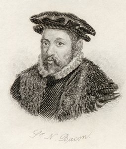 Sir Nicholas Bacon, fra 'Crabb's Historical Dictionary', utgitt 1825 av English School