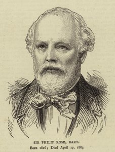 Sir Philip Rose, Baronet av English School