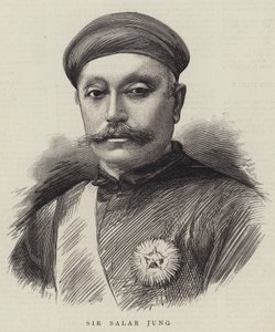 Sir Salar Jung (gravering) av English School