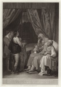 Sir T Windham formaner sine sønner om å bevare deres lojalitet til kongen av English School