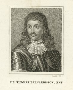 Sir Thomas Barnadiston (gravering) av English School