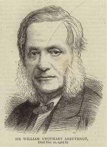 Sir William Urquhart Arbuthnot (gravering) av English School