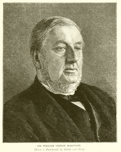 Sir William Vernon Harcourt av English School