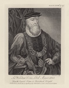 Sir Wolstan Dixie (gravering) av English School