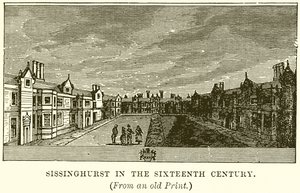 Sissinghurst im sechzehnten Jahrhundert von English School