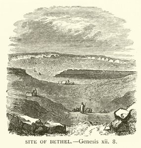 Stedet for Betel, 1. Mosebok, xii, 8 (gravering) av English School