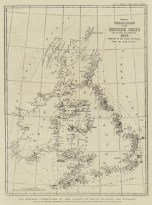 Seks måneders skader på kysten av Storbritannia og Irland (gravering) av English School