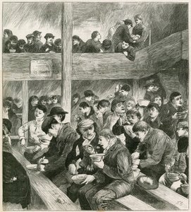 Skisse på Ned Wrights Thieves Supper av English School