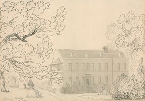 Sketch of Putney Park, Putney, London (wc på papir) av English School