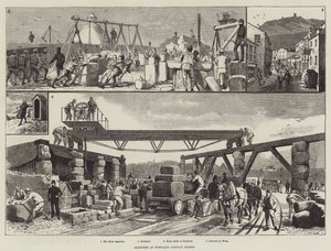 Skisser ved Portland Convict Prison (gravering) av English School